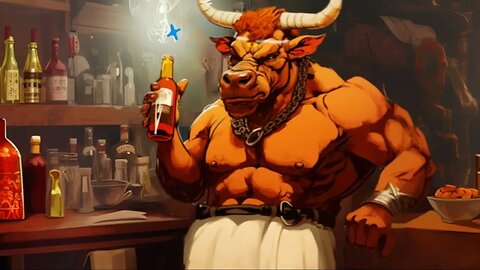 Drunk Bull #cartoon #music #art #newmusic #animation #motiongraphic #bull