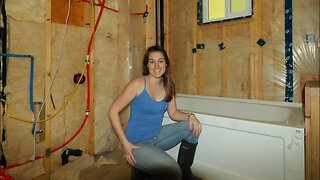 Installing The Bathtub | Building An Off Grid Home In The Mountains