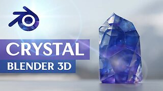Easy Crystal in Blender 3D! (Free Shader/Material included!)