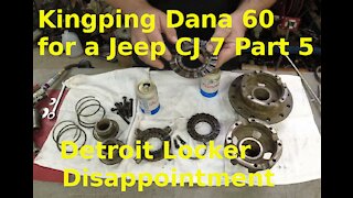 Kingpin Dana 60 for a CJ7 Part 5: Detroit Disappointment