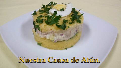 RECETA FÁCIL DE CAUSA DE ATÚN