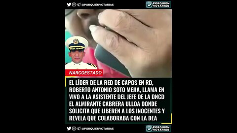 EL LÍDER DE LA RED DE CAPOS EN RD ROBERTO SOTO MEJÍA LLAMA A LA ASISTENTE DEL JEFE DE LA DNCD