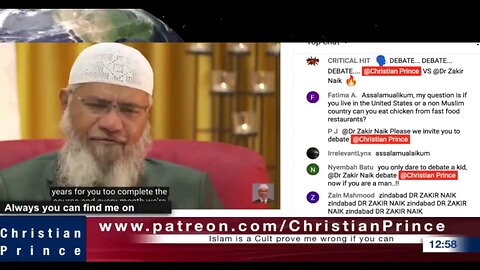 Dr. Zaik Naik live debate with Christian Prince not a chance