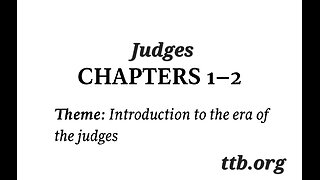Judges Chapter 1-2 (Bible Study)
