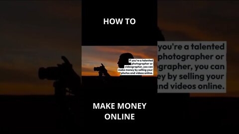 HOW to MAKE MONEY ONLINE - N.6 #shorts