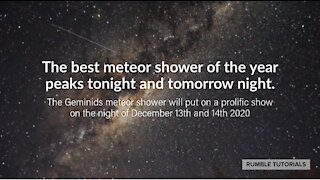 Largest Meteor Shower of 2020 Tonight