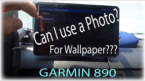 Can I use a Photo for Wallpaper on Garmin 890???