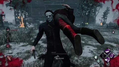 Using 3 saving addons & MYERS still DESTROYS the Survivor Overstaying your welcome/Dead by Daylight