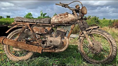 Restoration old MINSK motorbikes | Rebuild the old Kawasaki W175