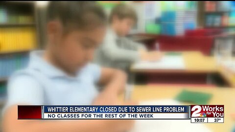 Whittier Elementary temporarily closed due to sewer line issue