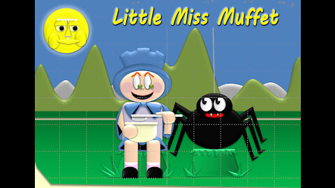 Little Miss Muffet nursery rhyme
