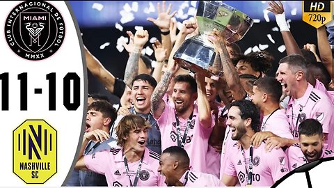 Messi celebrates lifting the Trophy with team 🔥 Inter Miami vs Nashville || League Cup 2023