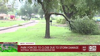 McCormick-Stillman Railroad Park closed after monsoon storm damage