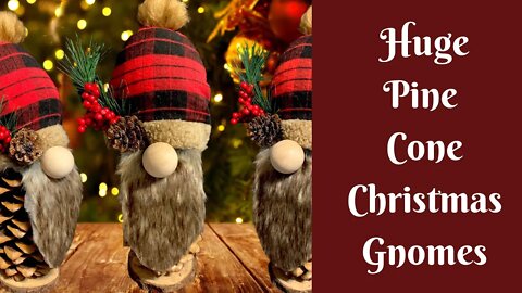 Christmas Crafts: Pinecone Christmas Gnomes | How To Make An Easy Gnome