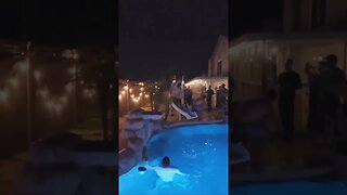 Big Dude Breaks The Water Slide Trying To Slide Down It!🤣