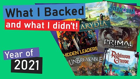 ALL THE BOARDGAMES I Backed in the Past Year! +EPIC GIVEAWAY