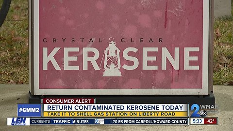 Kerosene contaminated with gasoline sold at Windsor Mill gas station