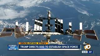 President Trump directs DOD to establish space force