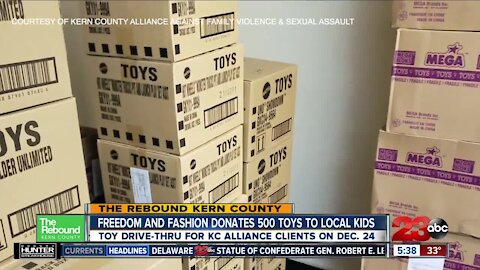 Freedom and Fashion donates 500 toys to Kern County kids in need
