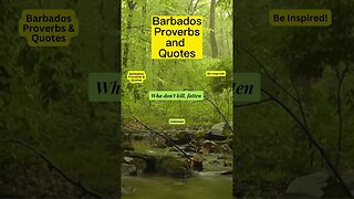 Barbados | Proverbs and Quotes #barbados #barbadian #bajan