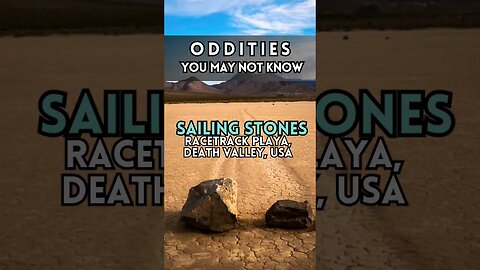 🤯Earth's Oddities: Sailing Stones of Death Valley. #fyp #youtubeshorts