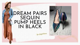 Dream pairs sequin pump heels in black review