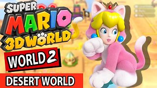 Super Mario 3D World - Peach Gameplay walkthrough 100% - World 3 - No Commentary