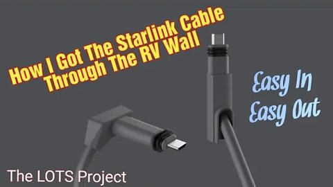 How To Get The Starlink Cable Inside Our RV