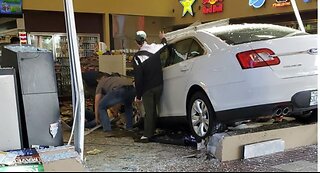 Police: Car wash worker drives into Boca Raton gas station