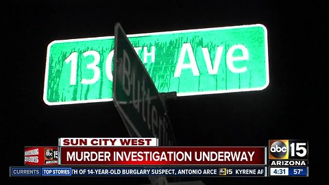 MCSO: Homicide investigation underway in Sun City West