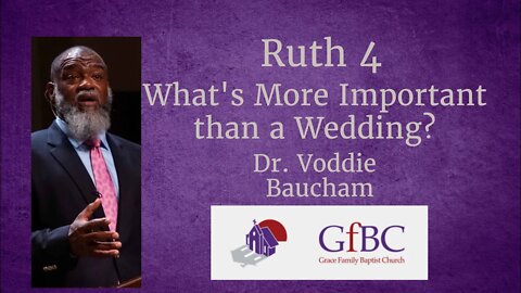 What's More Important than a Wedding l Voddie Baucham