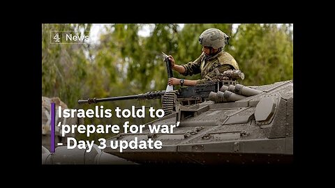 Day 3 update: Israel cuts off food, water and power to Gaza. Date: Oct 9, 2023