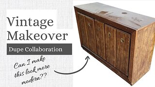 Vintage Buffet Made Modern / Major Furniture Transformation