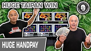 🚬 HUGE TAIPAN WIN 🚬 420 Slot Machine Action to Honor Tee Winn