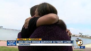 Woman survives mother's Coronado Bridge suicide as child, meets witness