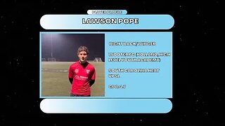 Lawson Pope (Right Back/ Winger, 3.7 GPA)