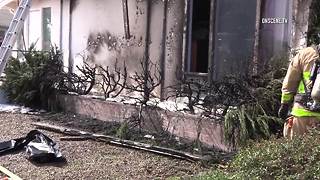 Man sets house on fire torching weeds