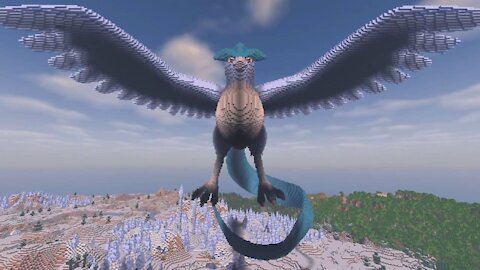 Minecraft Articuno Build - Pokemon