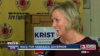 Lt. Gov. candidate Lynne Walz interviewed at watch party