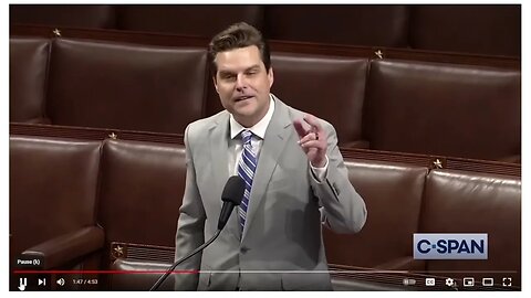 Matt Gaetz holding Kevin McCarthy accountable? I guess we will see.