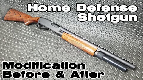 Home Defense Shotgun Modification - Before & After