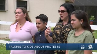 Talking to kids about protests