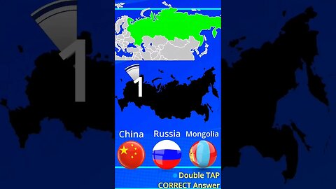 🛷Map Challenge China Russia Mongolia Asia | World geography #shorts