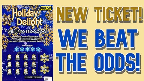 We find WINNERS on this BRAND NEW Holiday Delight Scratch Off Ticket | New York Lottery
