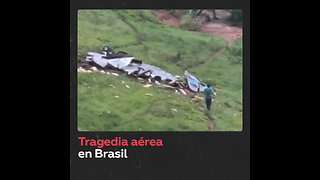 6 adultos y un menor de edad pierden la vida al estrellarse una avioneta en Brasil