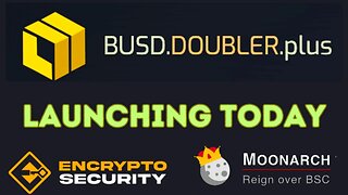 Doubler Plus New BUSD Dapp Launching Today at 6PM UTC 🚀