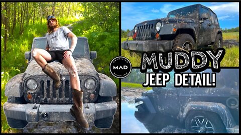 Deep Cleaning The Muddiest Jeep Wrangler! | Insane Satisfying Disaster Detail Transformation!