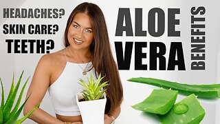 ALOE VERA HEALTH BENEFITS 🍃 || SKINCARE, HEADACHES?, DIGESTION… GOOD FOR SUNBURN AND MORE!