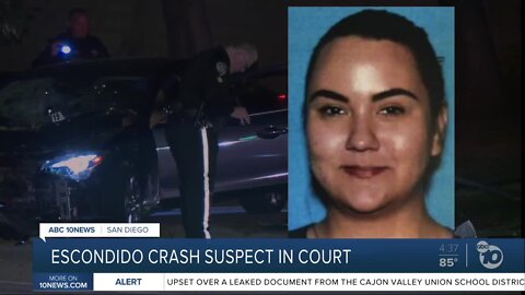 Driver accused in fatal Escondido crash appears in court