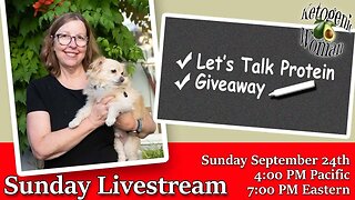 Let's Talk Protein! Live Q&A Sunday 4PM PDT 7PM EDT